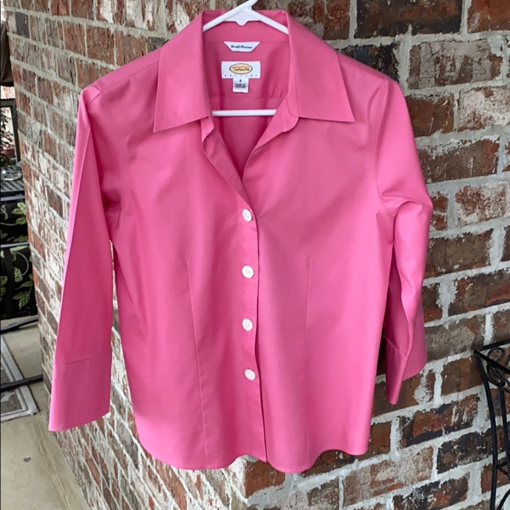 Talbots petite pink blouse